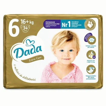 Підгузки памперси Dada Extra Care Розмір 6 (15+ кг) 34 шт