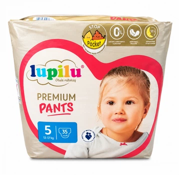 Підгузки-трусики Lupilu Premium Pants Розмір 5 (12-17 кг) 35 шт
