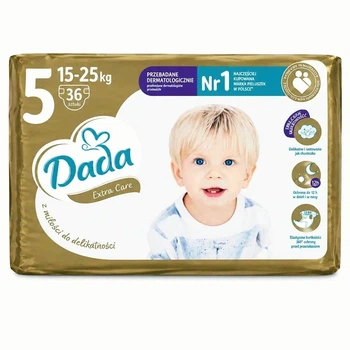 Підгузки памперси Dada Extra Care Розмір 5 (15-25 кг) 36 шт