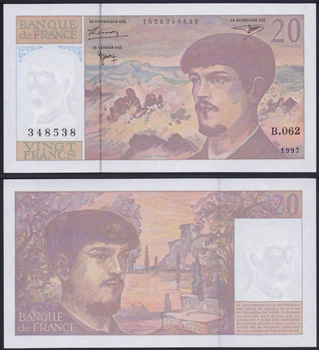 Банкнота Франция 20 франков 1997 г. UNC