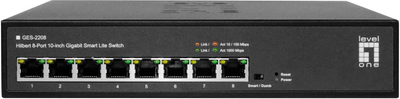 Комутатор LevelOne 8x GE GES-2208 Hilbert 10 (109980419)