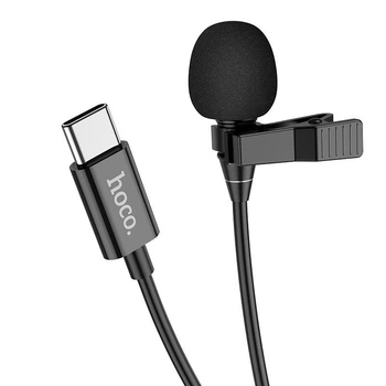 Мікрофон-петлічка Hoco L14 Type-C Lavalier microphone Чорний