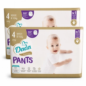 Підгузки-трусики Dada Pants Розмір 4 (8-15 кг) 92 шт набір 2 упаковки по 46 шт