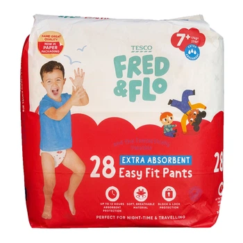 Подгузники - трусики Fred & Flo размер 7+ (17+ кг), 28 шт