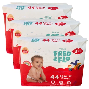 Подгузники - трусики Fred&Flo размер 3 (6-11 кг), 132 шт