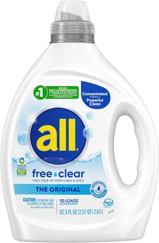 Гель для прання дитячих речей All Free Clea без запаху 110 прань 2.43л