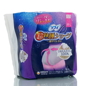Ночные гигиенические трусики-прокладки Unicharm Sofy Super Sleep Shorts 1 уп - 4 шт