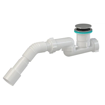 Сифон для поддона SoloPlast Д1230 Click clack 95*400*70 мм