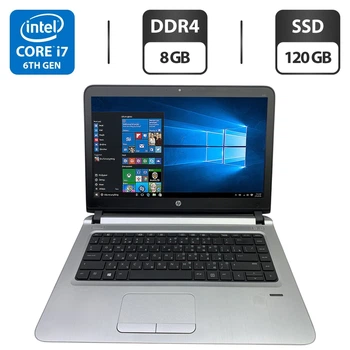 Ноутбук HP ProBook 440 G4 / 14" (1366x768) TN / Intel Core i7-6500U (2 (4) ядра по 2.5 - 3.1 GHz) / 8 GB DDR4 / 120 GB SSD / Intel HD Graphics 520 / WebCam б/у