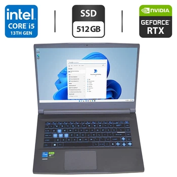 Игровой ноутбук MSI Thin 15 B13UC / 15.6" (1920x1080) IPS / Intel Core i5-13420H (8 (16) ядер по 3.4 - 4.6 GHz) / 16 GB DDR4 / 512 GB SSD / nVidia GeForce RTX 3050, 4 GB GDDR6, 128-bit / WebCam б/у