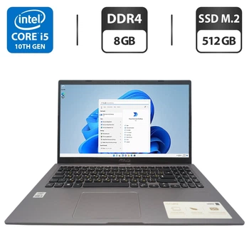 Ультрабук Asus VivoBook 15 X515 / 15.6" (1920x1080) IPS / Intel Core i5-1035G1 (4 (8) ядер по 1.0 - 3.6 GHz) / 8 GB DDR4 / 512 GB SSD M.2 / Intel UHD Graphics / WebCam б/у