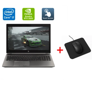Мобильная рабочая станция Б-класс HP zBook 15 G6 / 15.6" (3840x2160) IPS Touch / Intel Core i7-9850H (6 (12) ядер по 2.6 - 4.6 GHz) / 16 GB DDR4 / 512 GB SSD / nVidia Quadro RTX 3000, 6 GB GDDR6, 192-bit / WebCam / Fingerprint б/у + Подарок Мышь / USB