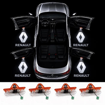Подсветка дверей Штатная Рено Renault Megane Koleos Laguna Espcase Latitude Talisman 4 штуки стеклянная линза проекция