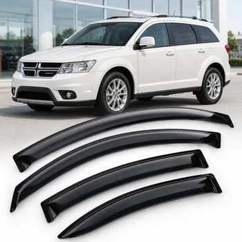 Дефлектори вікон вітровики для Fiat Freemont/Dodge Journey (JC) 2008 Скотч 3M (AMDD10236) Acrylic 4 шт