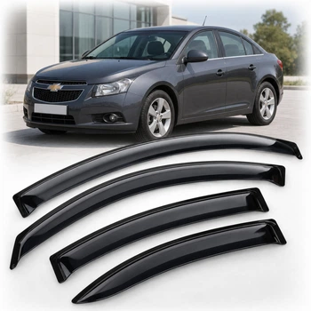Дефлектори вікон вітровики для Chevrolet Cruze Sd 2009 Скотч 3M (AMC30509) Acrylic 4 шт