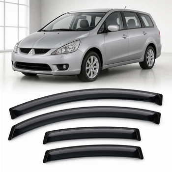 Дефлектори вікон вітровики для Mitsubishi Grandis 2003-2012 Скотч 3M (AMM40403) Acrylic 4 шт