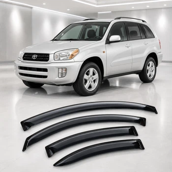 Дефлектори вікон вітровики для Toyota Rav4 II 5d 2000-2005 Скотч 3M (AMT21900) Acrylic 4 шт