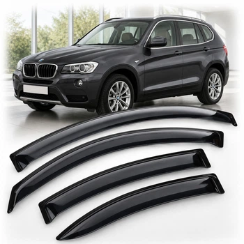 Дефлектори вікон вітровики для BMW X3 (F25) 2010 Скотч 3M (AMB21010) Acrylic 4 шт