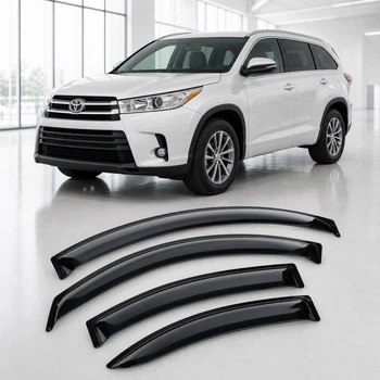 Дефлектори вікон вітровики для Toyota Highlander III 2013 Скотч 3M (AMT27813) Acrylic 4 шт