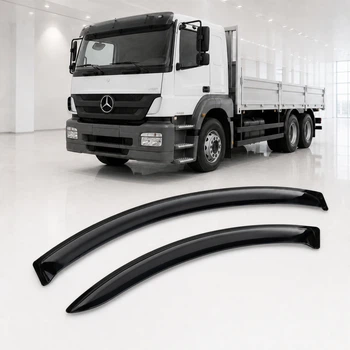 Дефлектори вікон вітровики для Mercedes Axor II 2005 Скотч 3M (AMM0005) Acrylic 2 шт