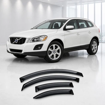 Дефлектори вікон вітровики для Volvo XC60 2008 Скотч 3M (AMV10408) Acrylic 4 шт
