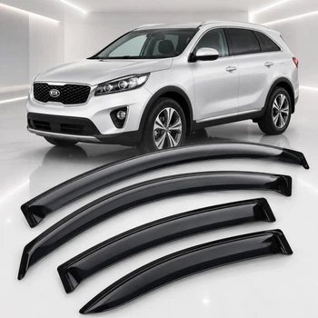 Дефлектори вікон вітровики для KIA Sorento 2015 (UM) Скотч 3M (AMK14014) Acrylic 4 шт