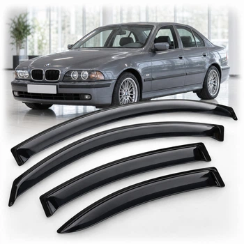 Дефлектори вікон вітровики для BMW 5 Sd (E39)1995-2003 Скотч 3M (AMB20795) Acrylic 4 шт