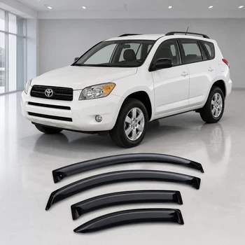 Дефлектори вікон вітровики для Toyota Rav4 III 5d 2006 Скотч 3M (AMT22006) Acrylic 4 шт