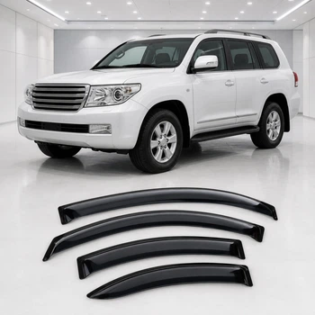 Дефлектори вікон вітровики для Toyota Land Cruiser 200 2007/Lexus LX570 2007 Скотч 3M (AMT21607) Acrylic 4 шт