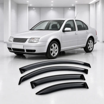 Дефлектори вікон вітровики для Volkswagen Jetta IV 1999-2005/Bora 1999-2005 Скотч 3M (AMV20999) Acrylic 4 шт