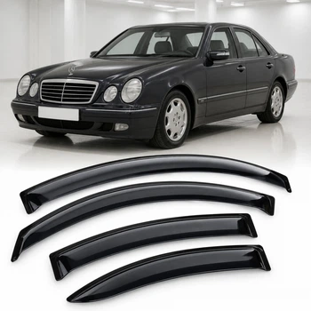 Дефлектори вікон вітровики для Mercedes E-class Sd (W210) 1995-2002 Скотч 3M (AMM31095) Acrylic 4 шт