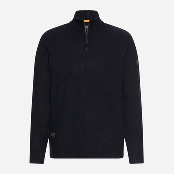 Світер теплий на блискавці чоловічий Camel Active Pullovers 409510-8K50-48 3XL Синій (4063366346201)