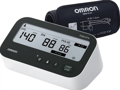 Автоматический тонометр OMRON M4 Connect AFib HEM-7196T1-FLE, Bluetooth, манжета 22-42 см