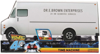 Kolekcjonerski model samochodu Jada DeLorean Time Machine Back to the Future 1:32 40th Anniversary Frozen Edition (9336848314R00) (4006333104411)