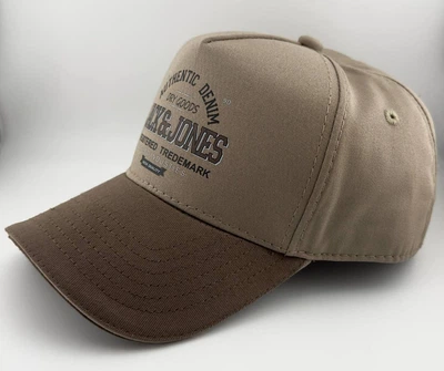 Бейсболка Тракер Кепка JACK & JONES Бежевая хлопок котон размер M (57-58 см)