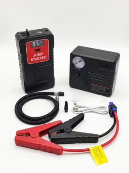 Автомобильное пусковое устройство Jump Starter 698ОО mAh с компрессором Пуско-зарядный бустер для авто 12V 600A