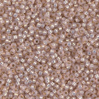 RR-579 Бісер Miyuki Round Rocailles 11/0 (темний бежевий із золотою серединкою), 50 г