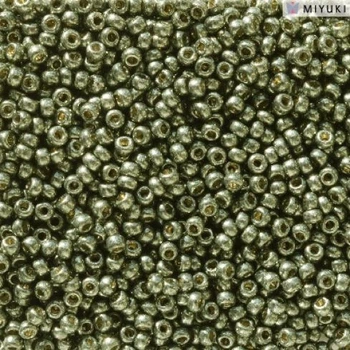 RR-5112 Бісер Miyuki Round Rocailles 11/0 (металізований, темний сірий), 50 г