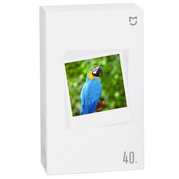 Фотобумага Xiaomi Mijia самоклеящаяся 3 дюйма для фотопринтера 1S, 40 листов