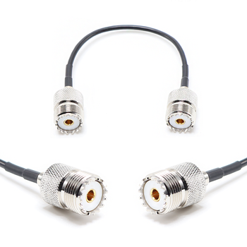 Пигтейл на кабель RG174 - 15 см / UHF female - UHF female / [PG0279]