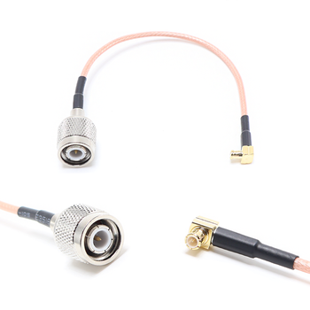 Пигтейл на кабель RG316 - 15 см / угловой MCX male - TNC male / [PG0378]