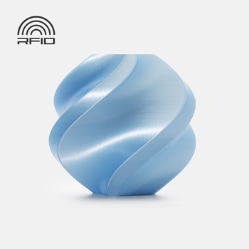 Пластик Bambu Lab - PLA Silk+ / Baby Blue - Светло-голубой (13603) / на бобине / 1кг / A06-B0-1.75-1000-SPL