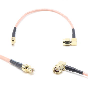 Пигтейл на кабель RG316 - 15 см / угловой SMA male - SMB male / [PG0040]