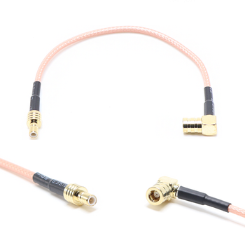 Пигтейл на кабель RG316 - 15 см / SMB male - угловой SMB female / [PG0052]