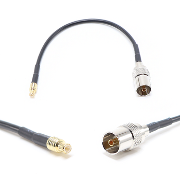 Пигтейл на кабель RG174 - 15 см / MCX male - TV female / [PG0419]