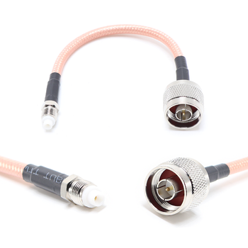 Пигтейл на кабель RG142 - 15 см / N male - FME female / [PG0499]