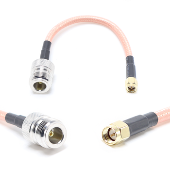 Пигтейл на кабель RG142 - 15 см / SMA male - N female / [PG0213]