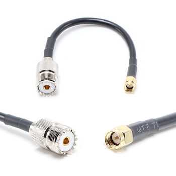 Пигтейл на кабель RG58 - 15 см / SMA male - UHF female / [PG0256]
