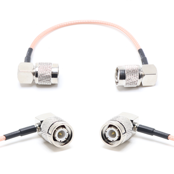 Пигтейл на кабель RG316 - 15 см / угловой TNC male - угловой TNC male / [PG0190]