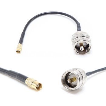 Пигтейл на кабель RG174 - 15 см / MCX female - UHF male / [PG0407]